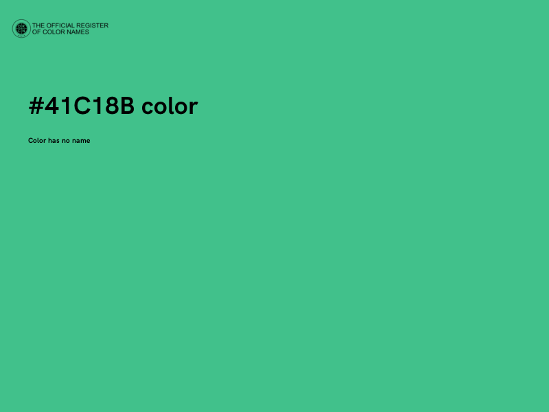 #41C18B color image