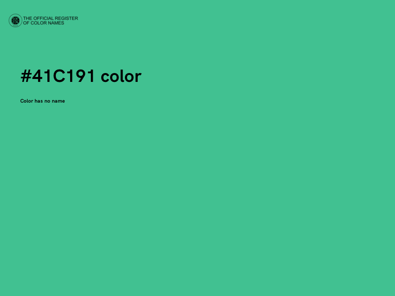 #41C191 color image