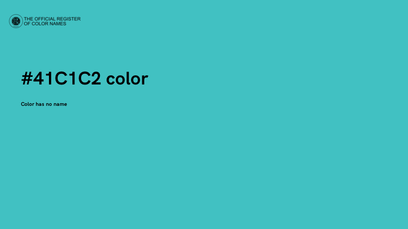 #41C1C2 color image