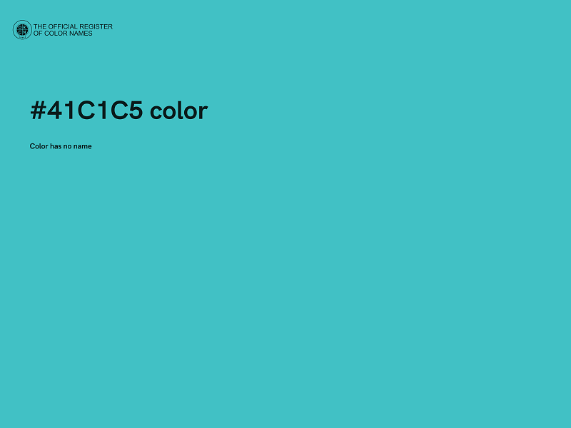 #41C1C5 color image