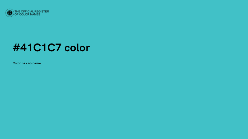 #41C1C7 color image