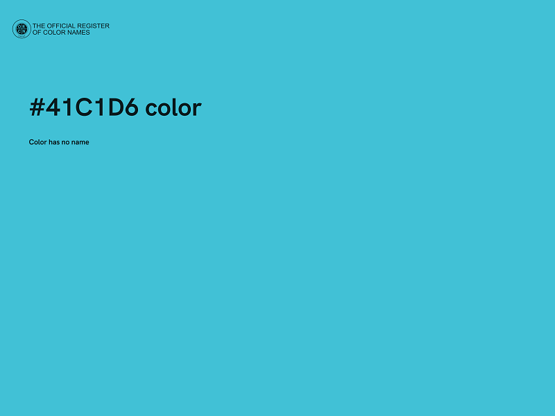 #41C1D6 color image