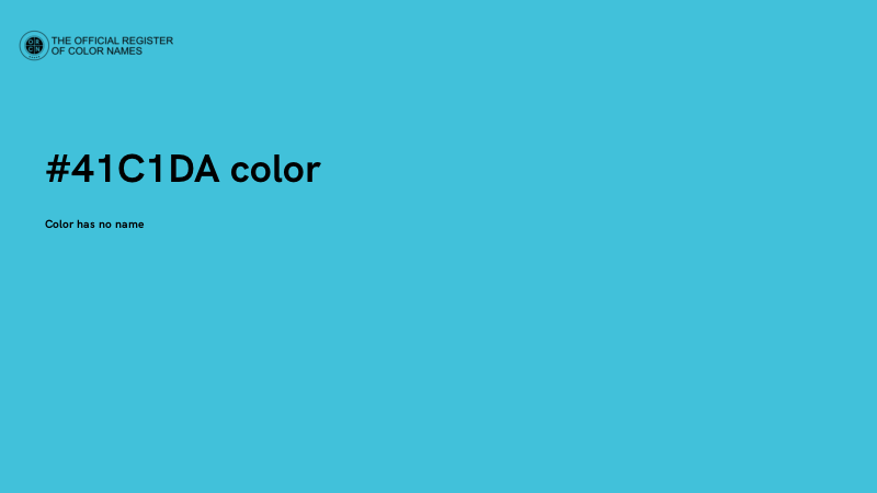 #41C1DA color image