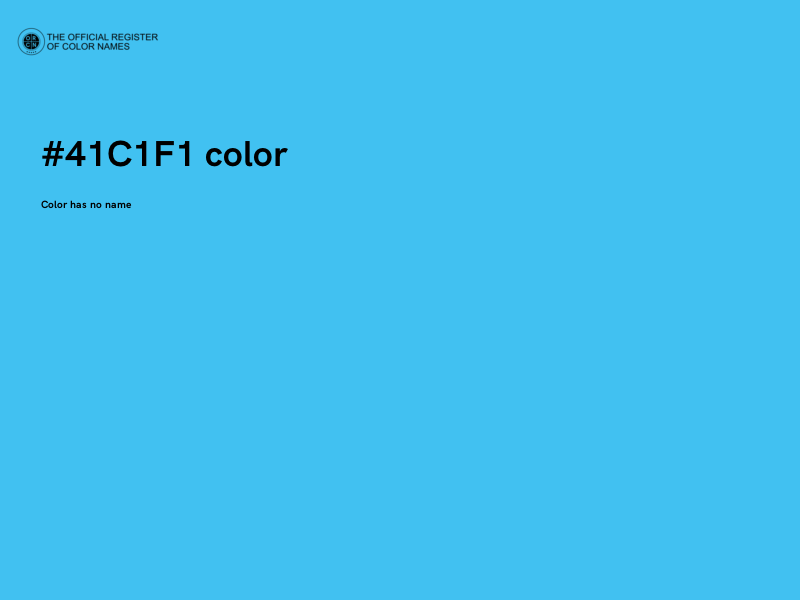 #41C1F1 color image