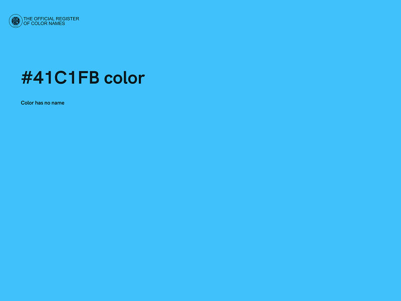 #41C1FB color image