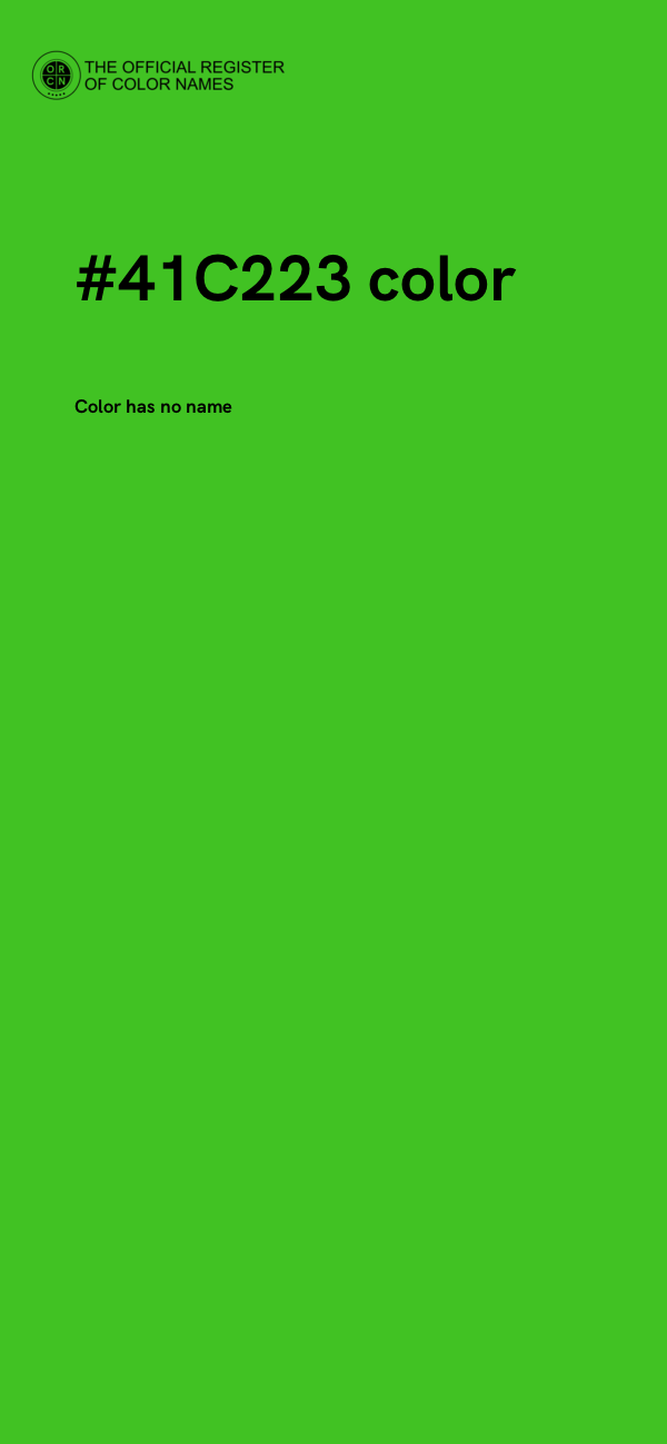 #41C223 color image