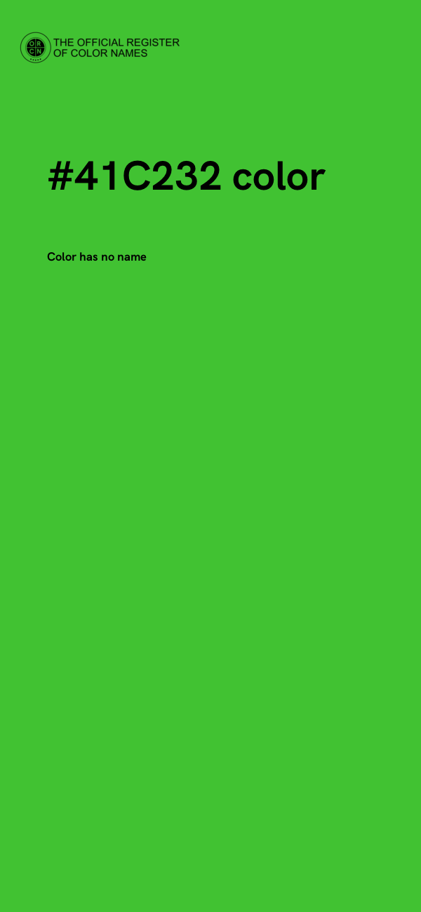 #41C232 color image