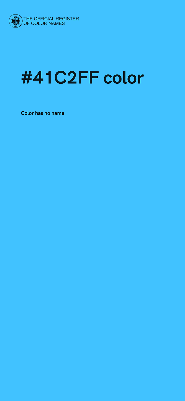 #41C2FF color image