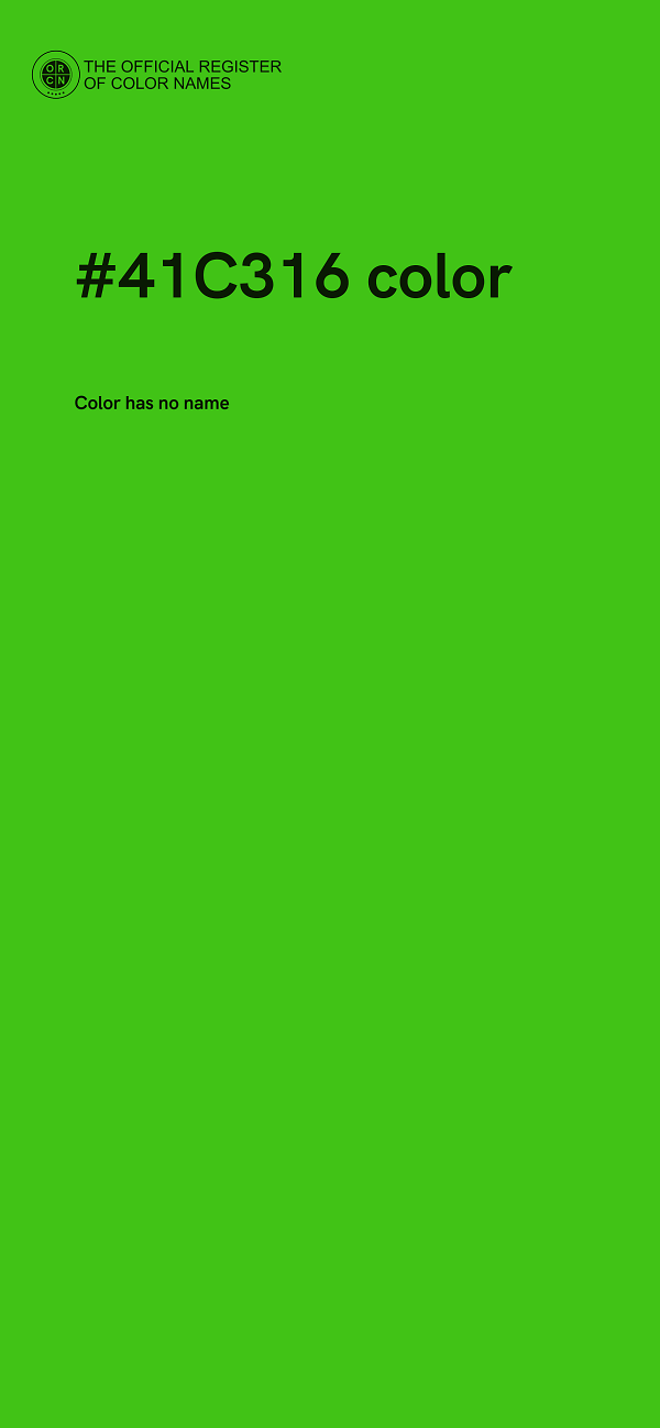 #41C316 color image