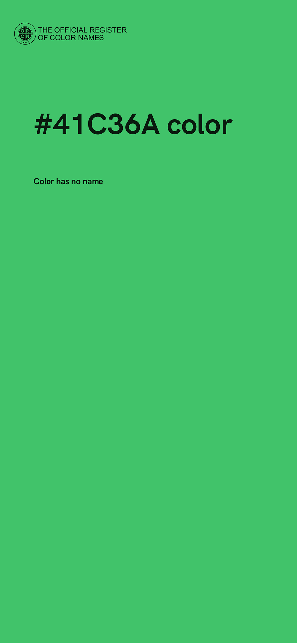 #41C36A color image