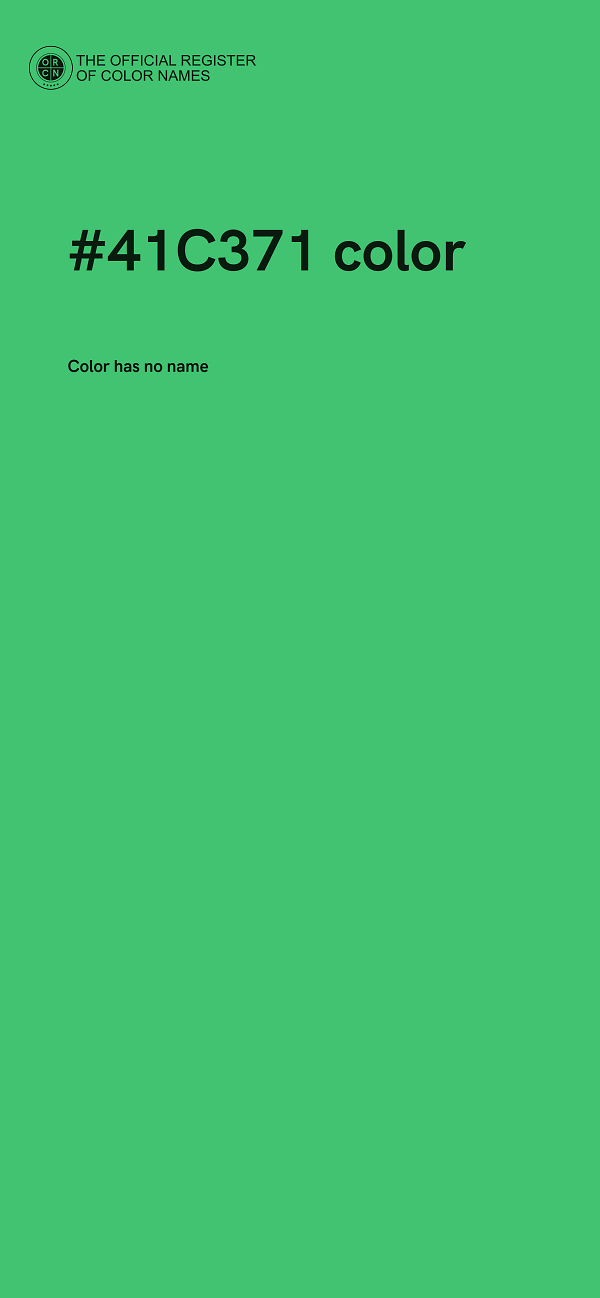 #41C371 color image