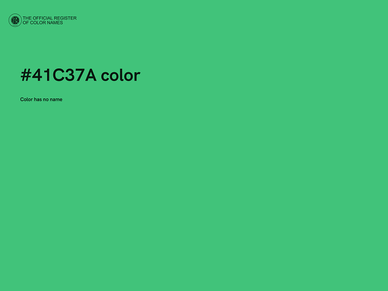 #41C37A color image