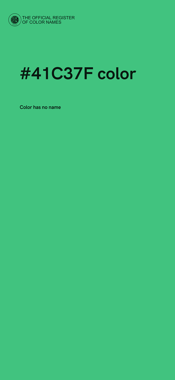 #41C37F color image