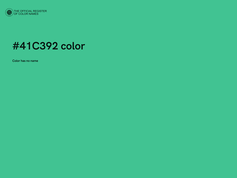 #41C392 color image