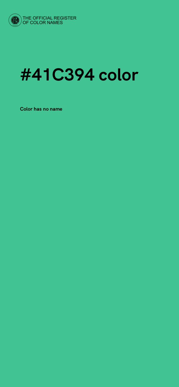 #41C394 color image