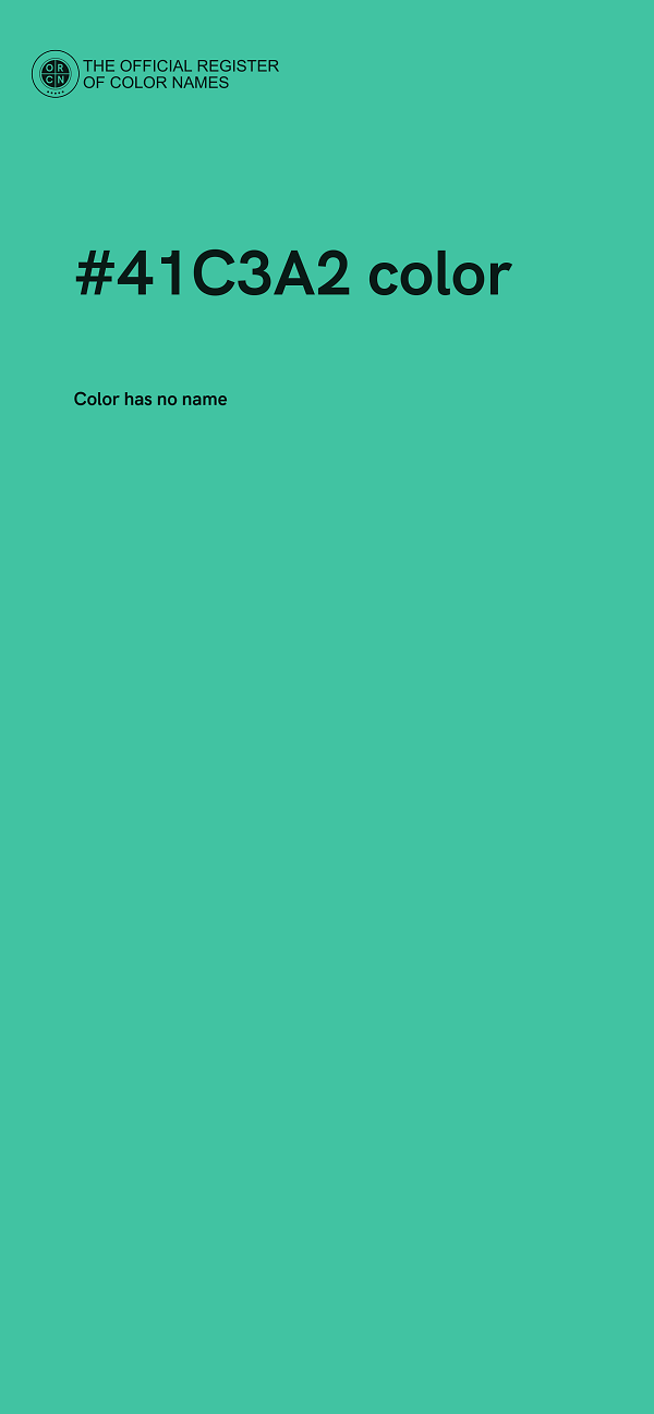 #41C3A2 color image