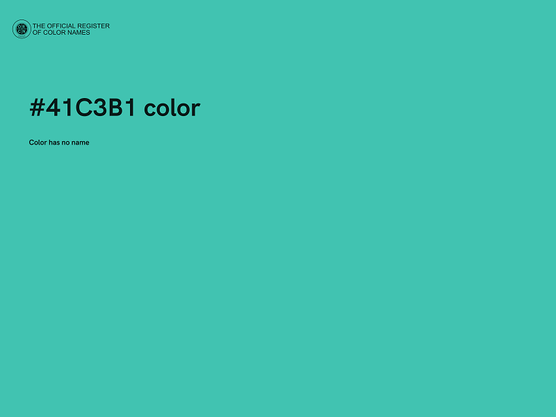 #41C3B1 color image