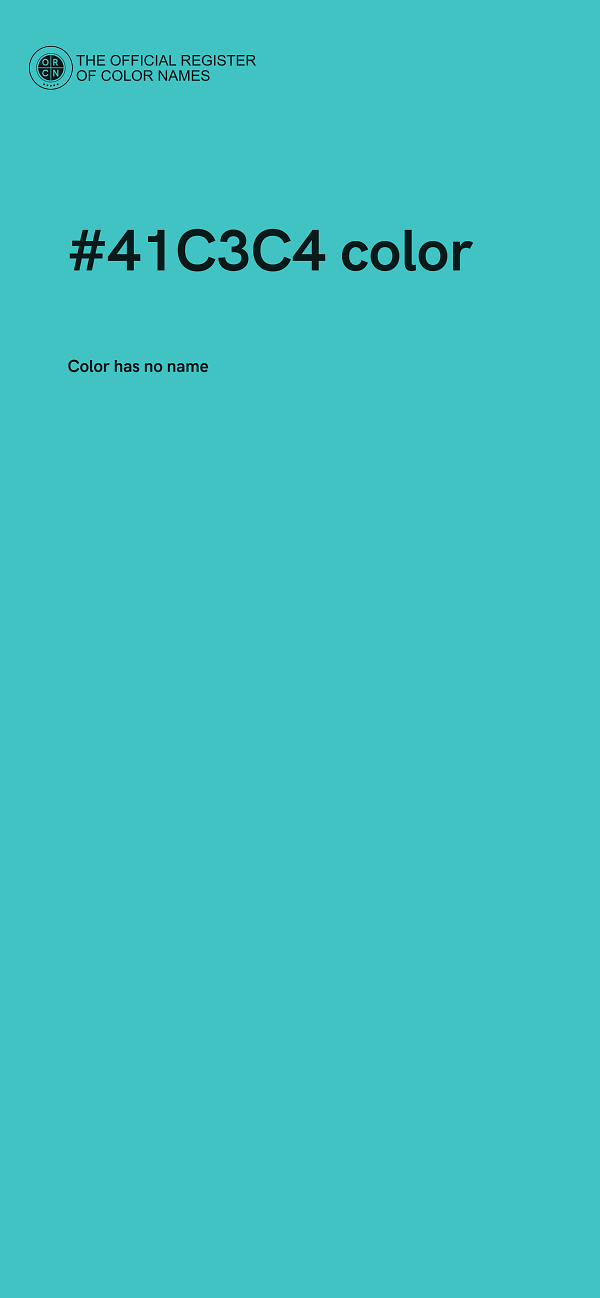 #41C3C4 color image