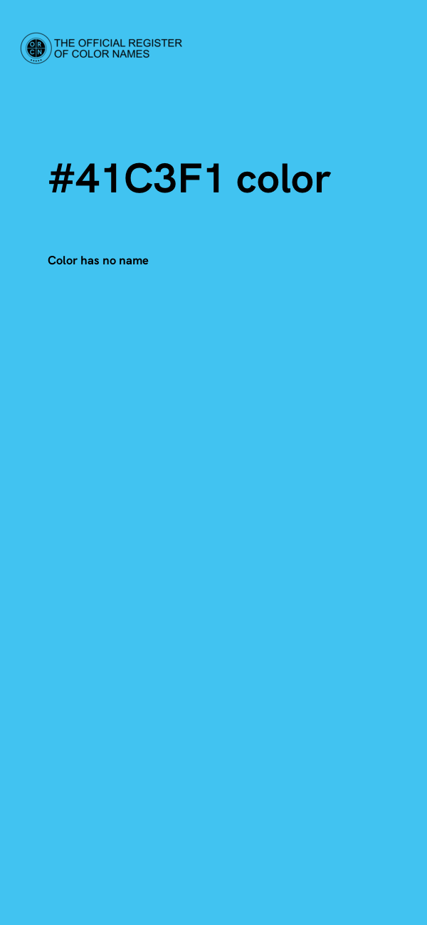 #41C3F1 color image