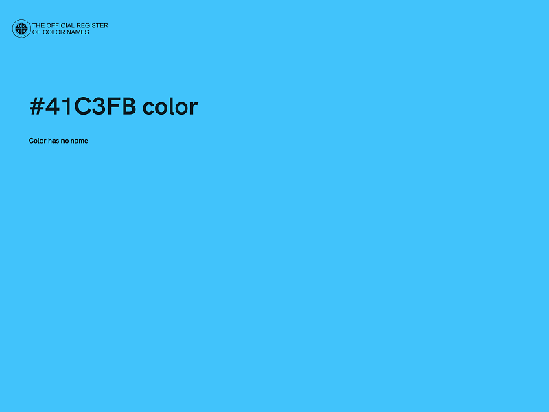 #41C3FB color image
