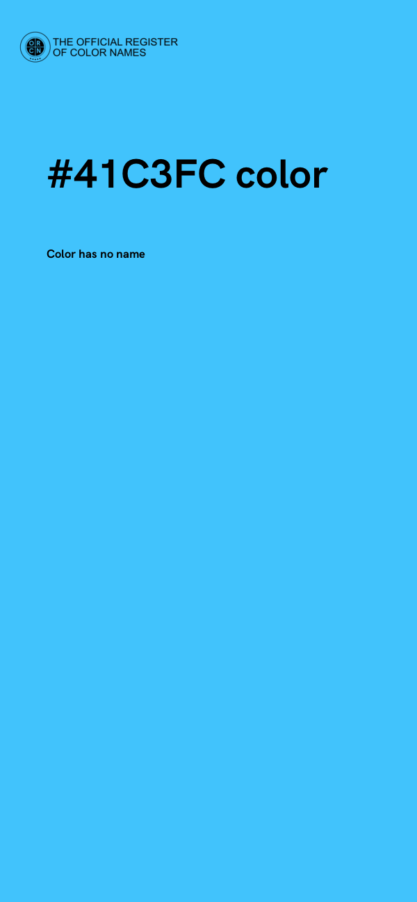 #41C3FC color image