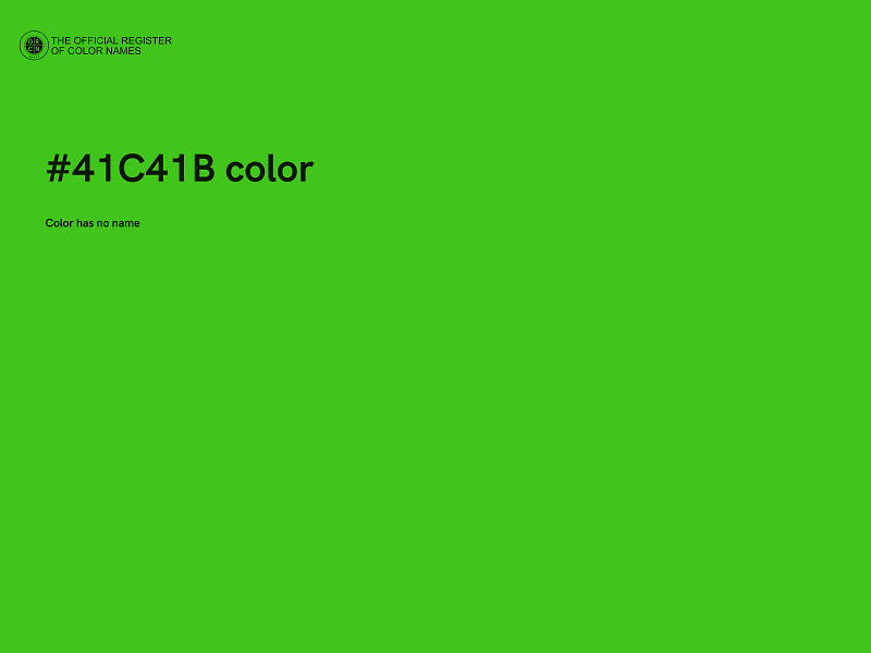 #41C41B color image