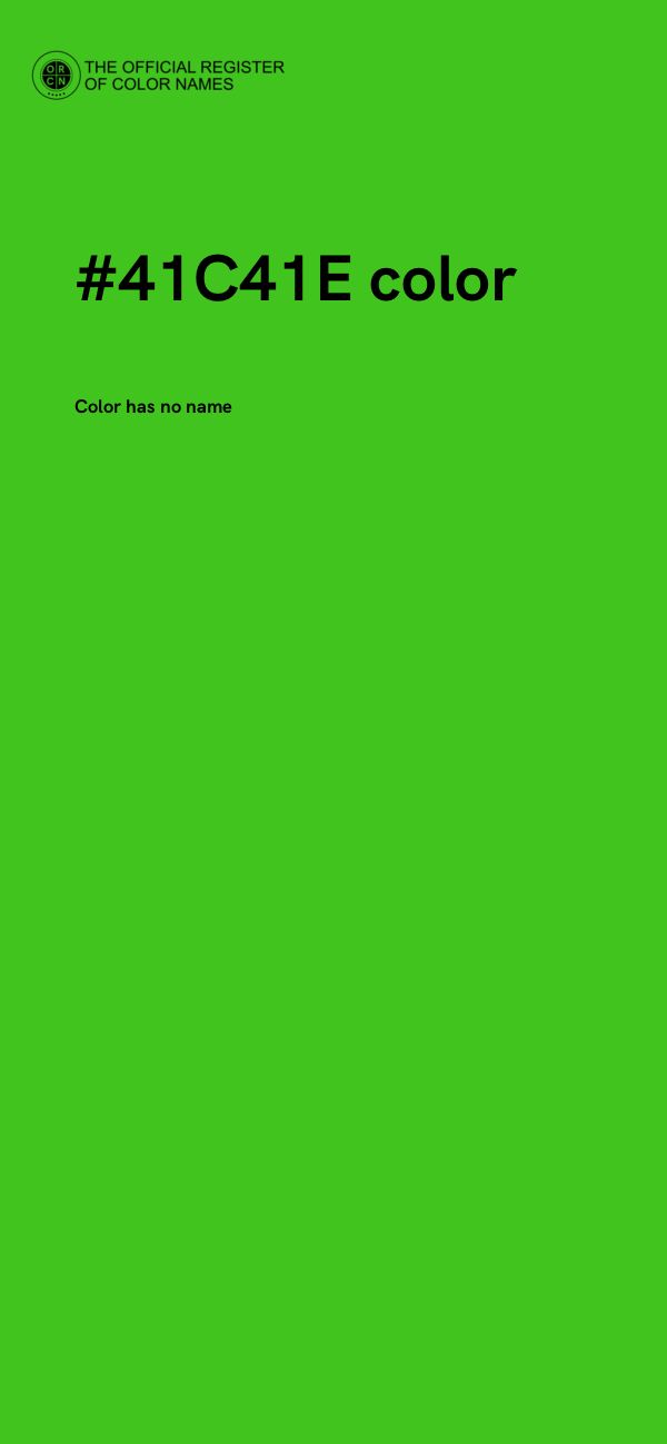 #41C41E color image