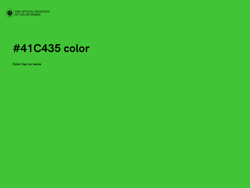 #41C435 color image