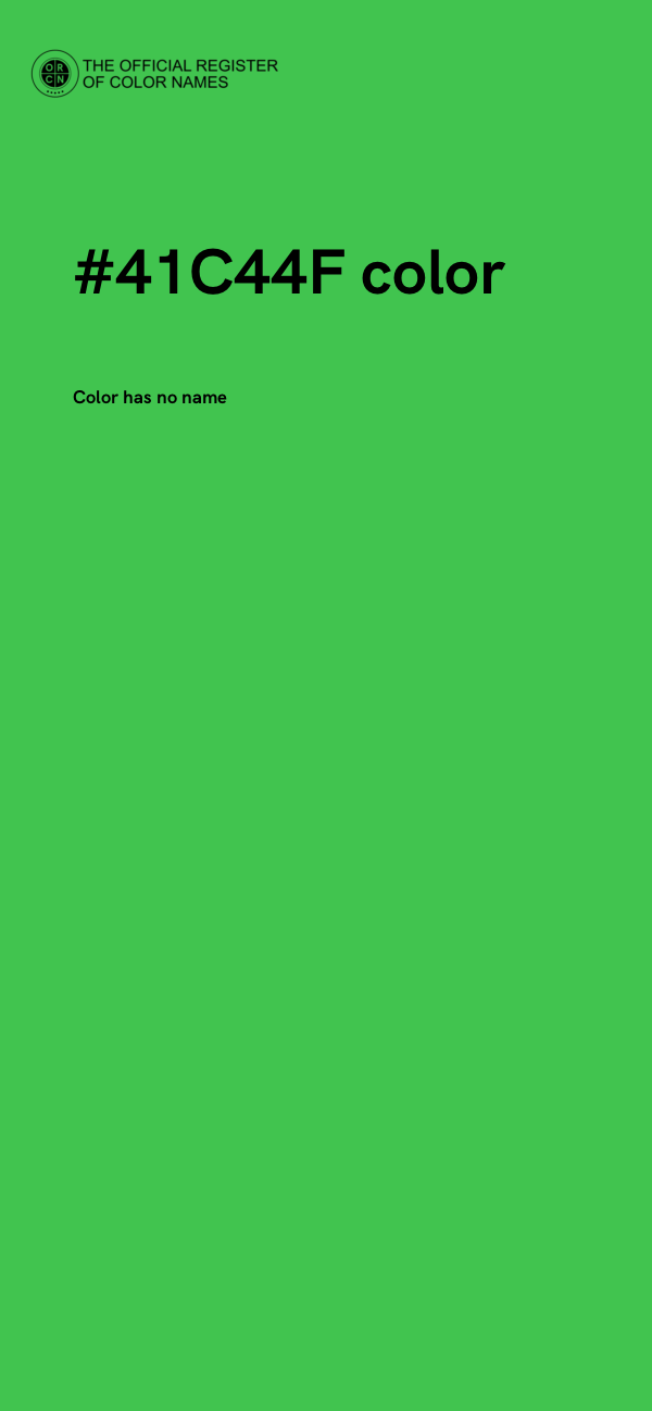 #41C44F color image