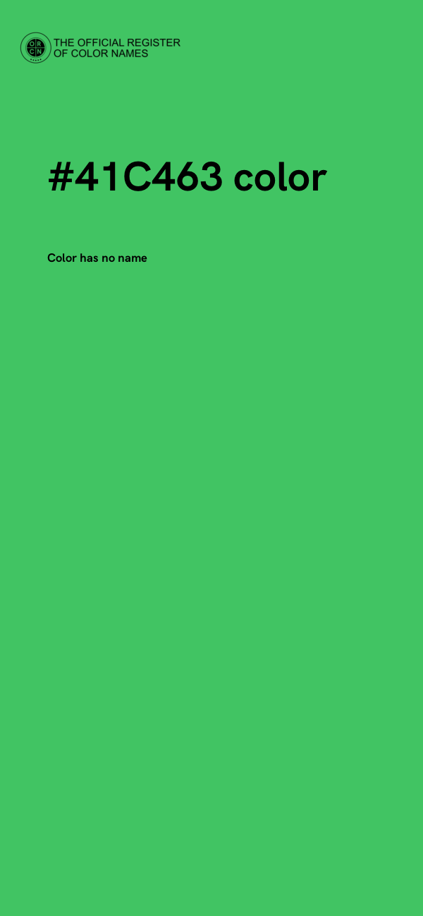#41C463 color image