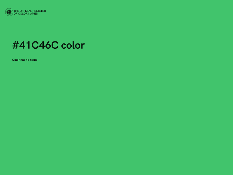 #41C46C color image