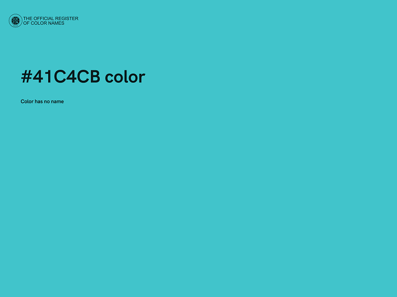 #41C4CB color image