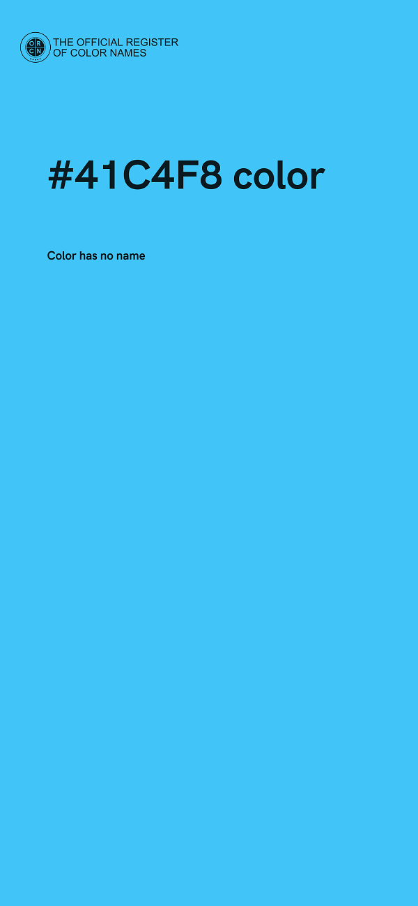 #41C4F8 color image