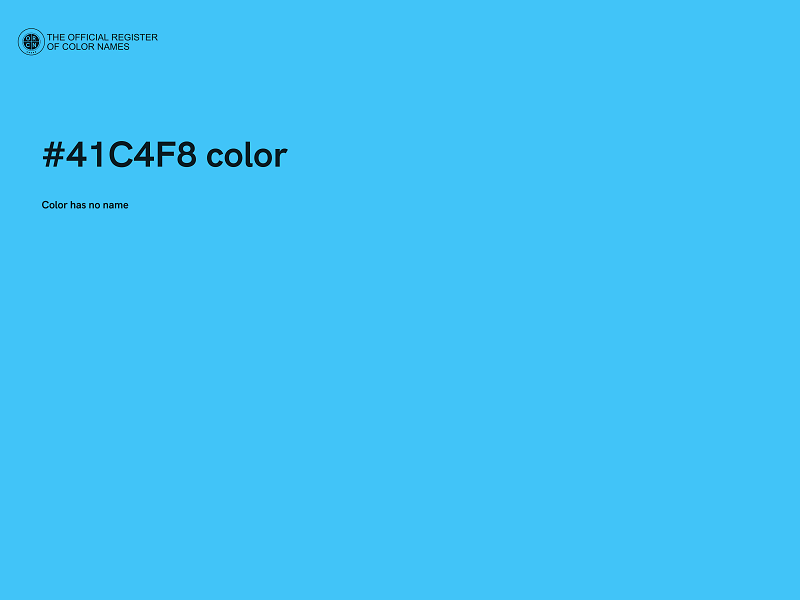 #41C4F8 color image