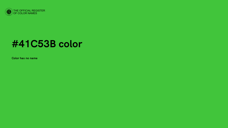 #41C53B color image