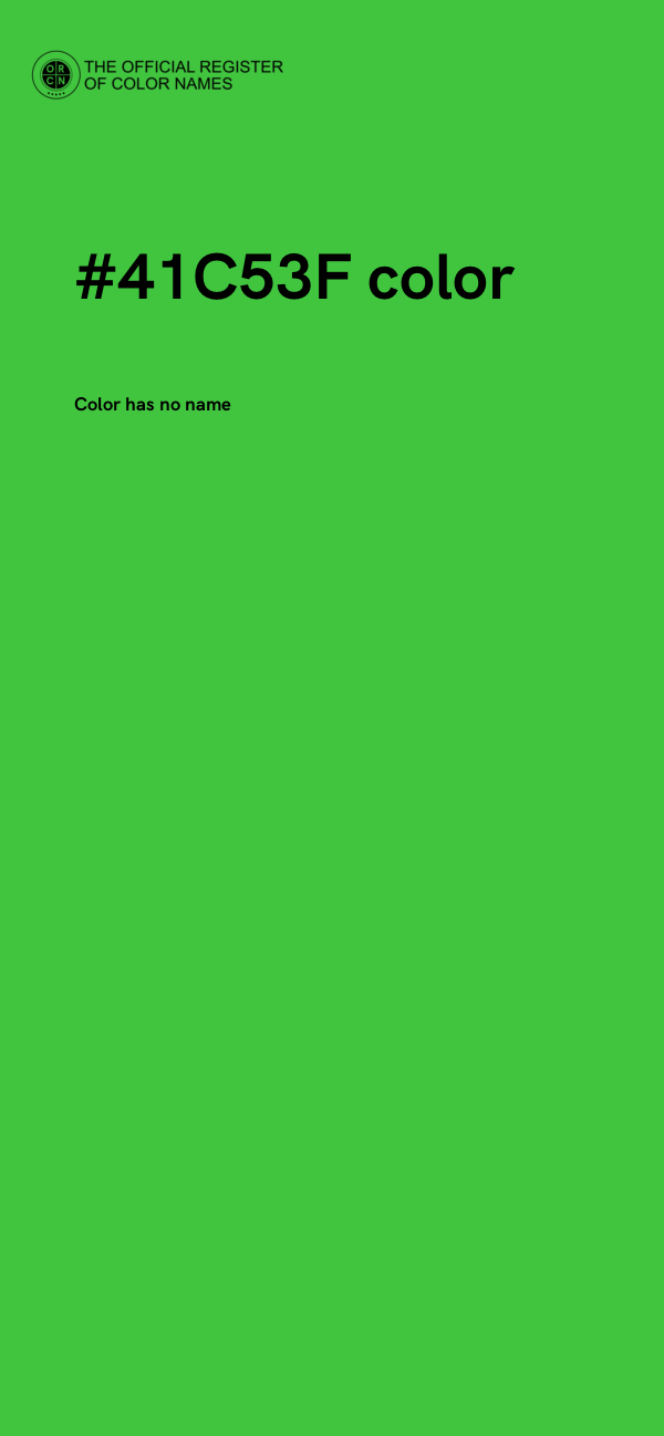 #41C53F color image