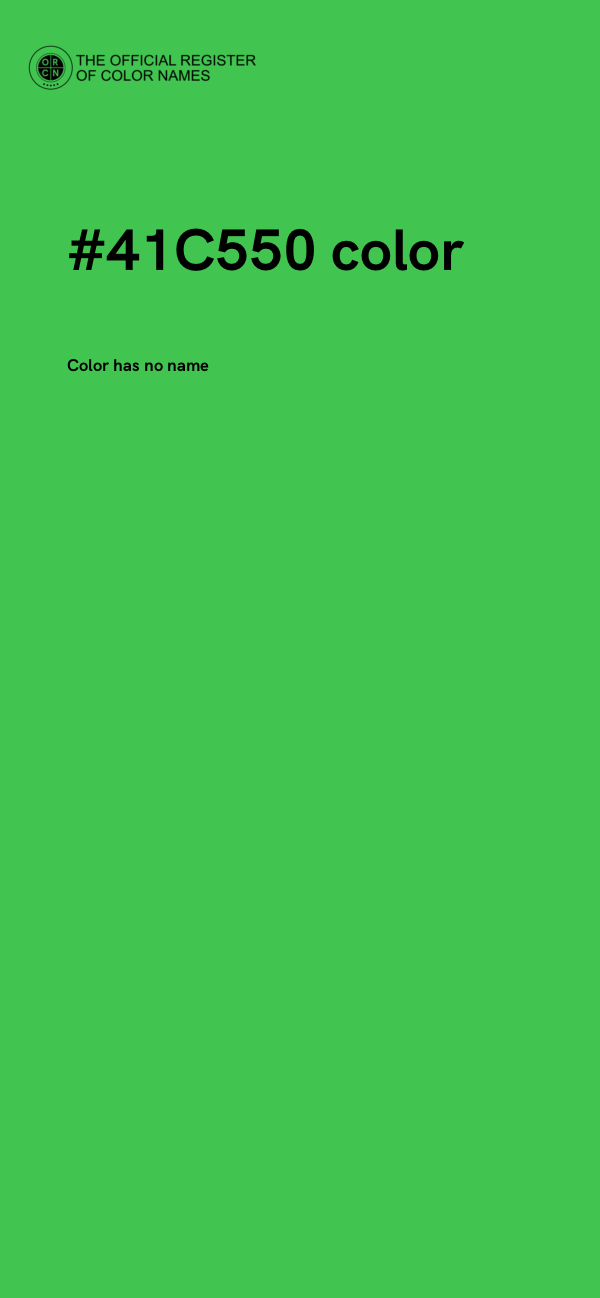 #41C550 color image