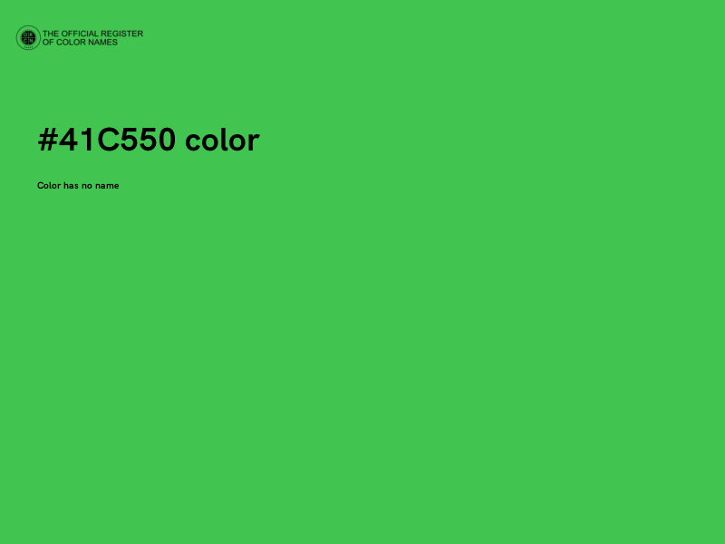 #41C550 color image