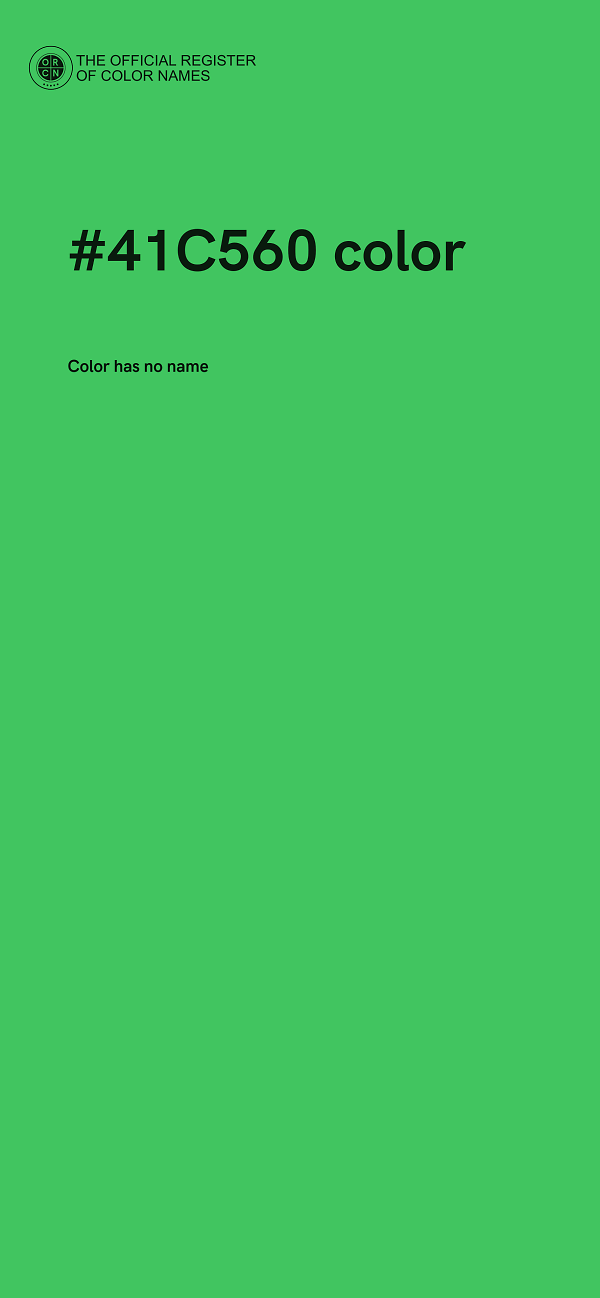 #41C560 color image