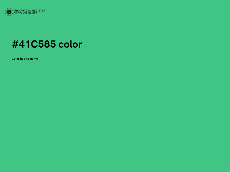 #41C585 color image
