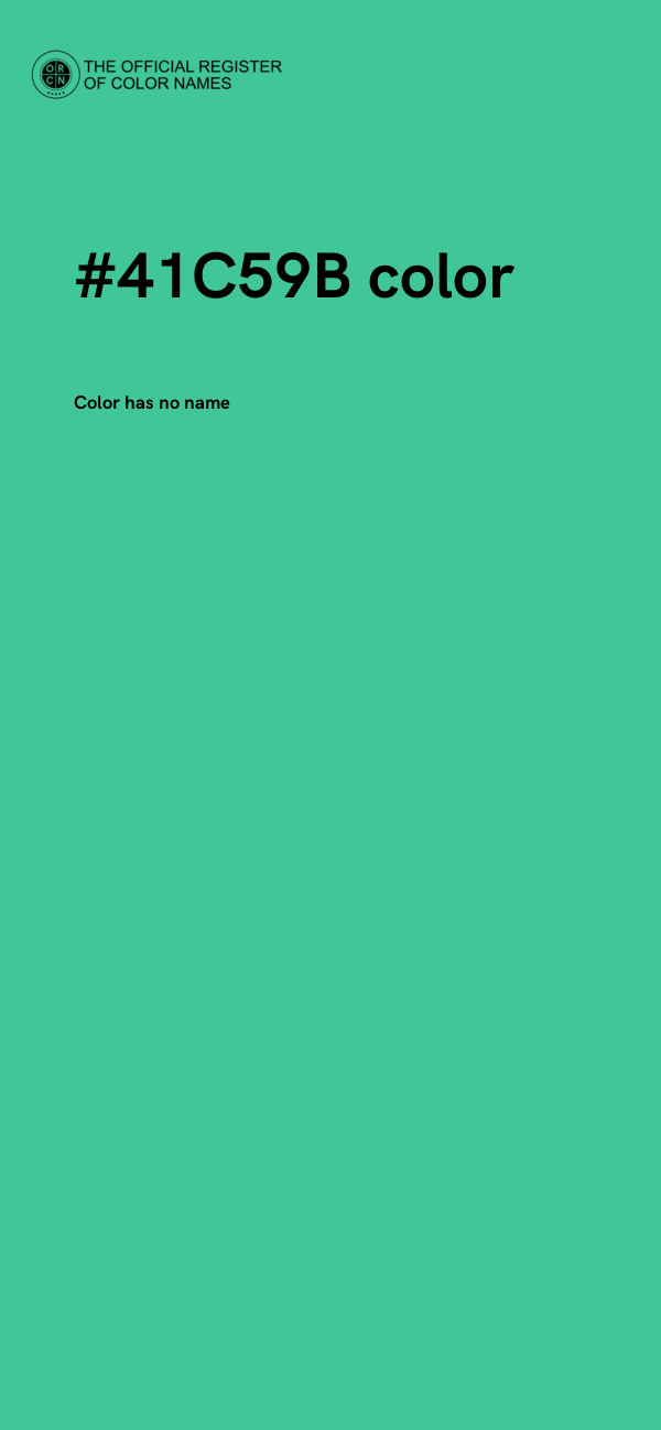 #41C59B color image