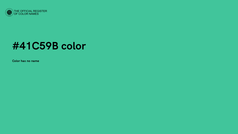 #41C59B color image