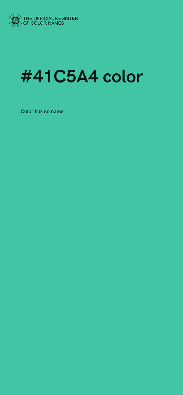 #41C5A4 color image