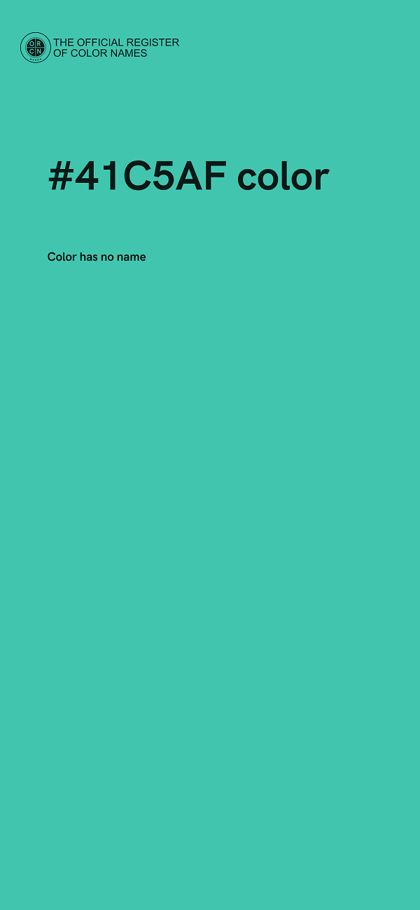 #41C5AF color image