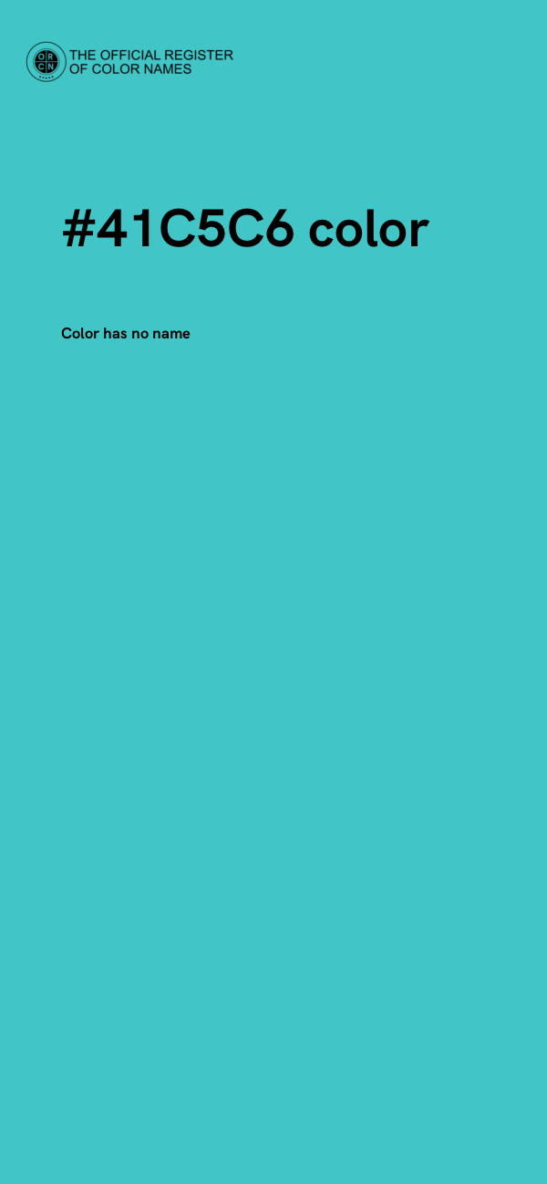 #41C5C6 color image