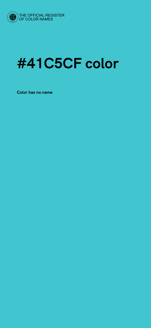 #41C5CF color image