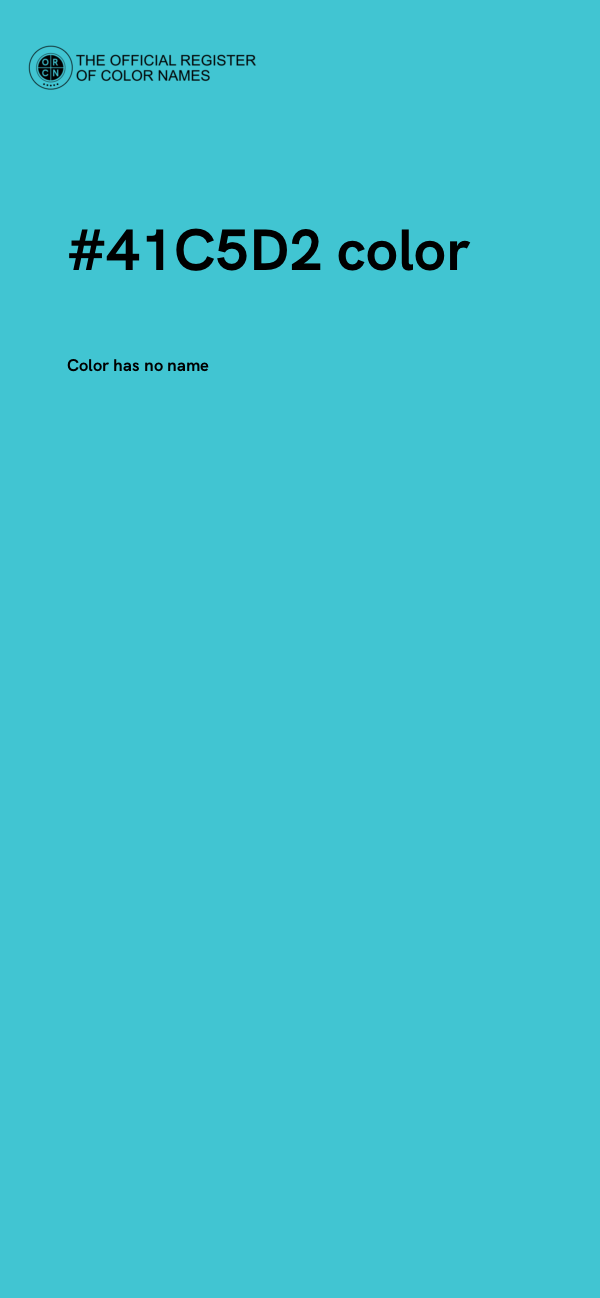 #41C5D2 color image