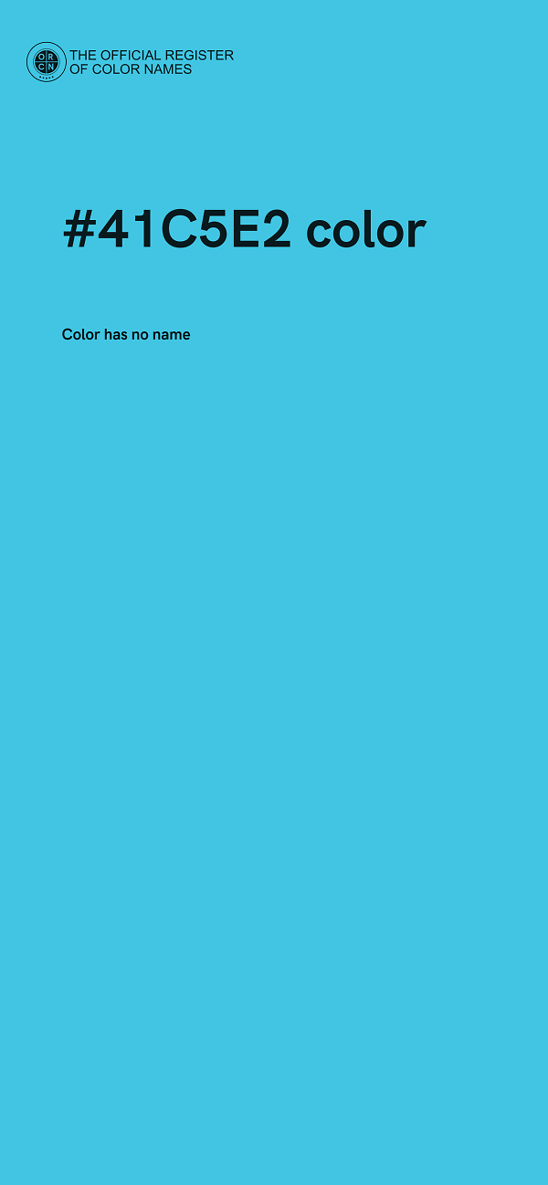 #41C5E2 color image