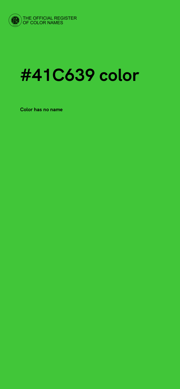 #41C639 color image