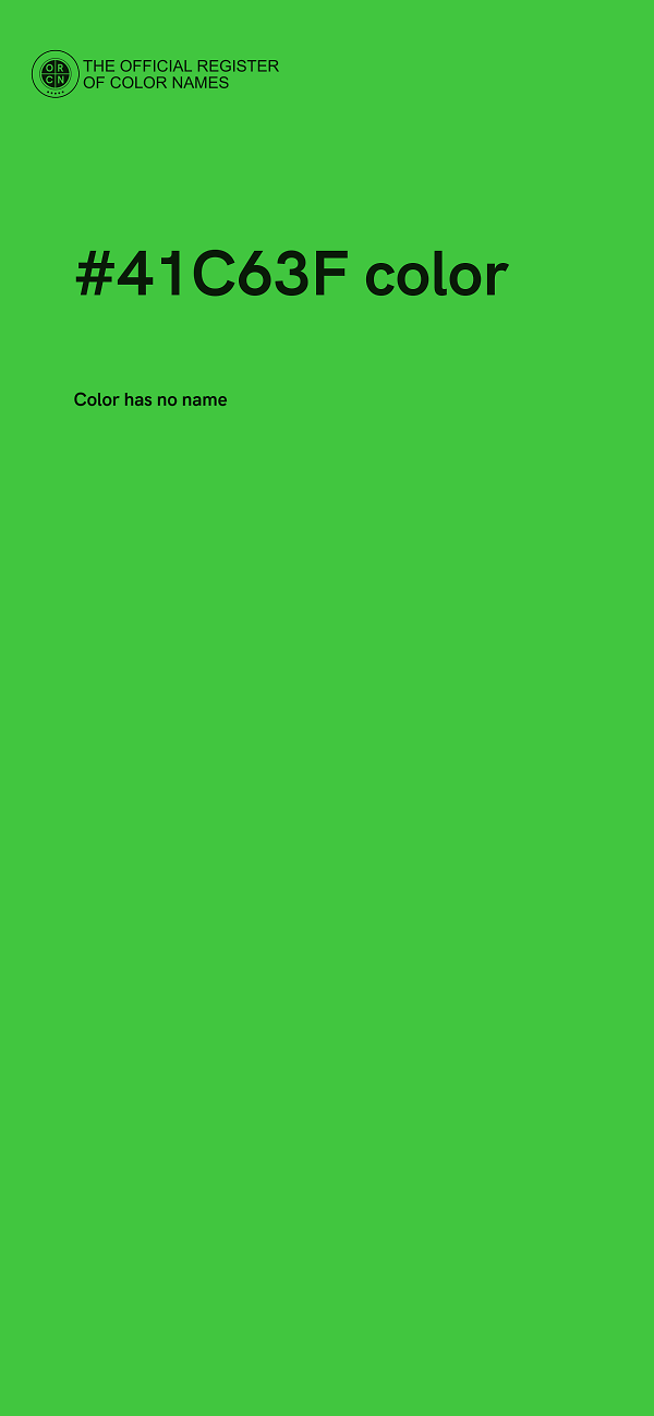 #41C63F color image